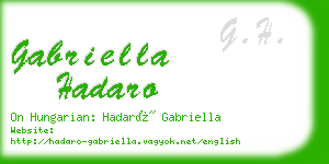 gabriella hadaro business card